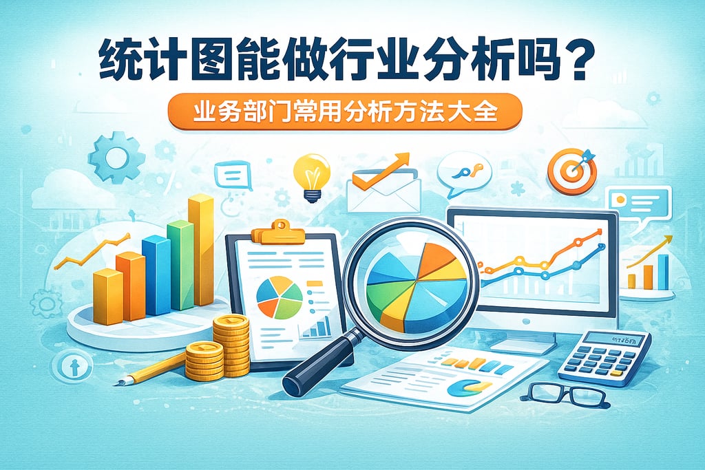 统计图能做行业分析吗？业务部门常用分析方法大全