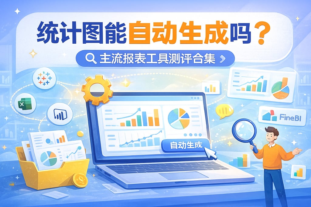 统计图能自动生成吗？主流报表工具测评合集