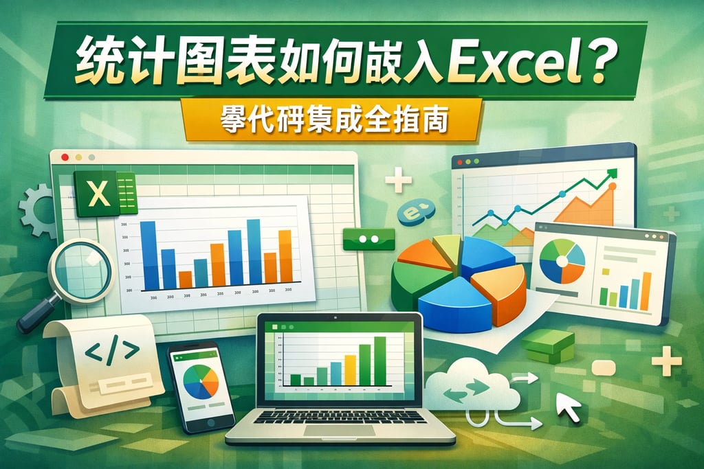 统计图表如何嵌入Excel？零代码集成全指南