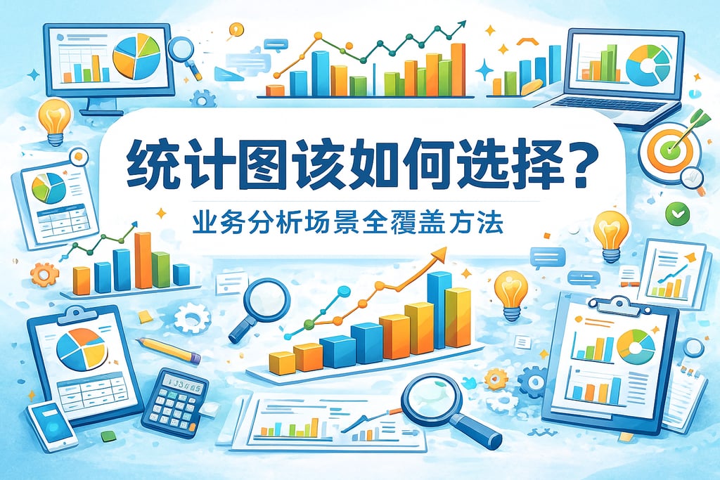 统计图该如何选择？业务分析场景全覆盖方法