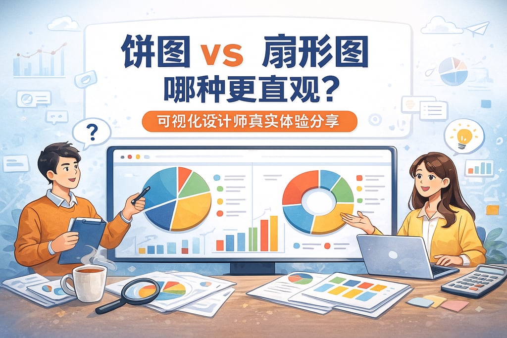 饼图与扇形图哪种更直观？可视化设计师真实体验分享