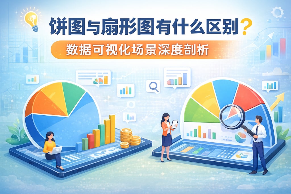饼图与扇形图有什么区别？数据可视化场景深度剖析