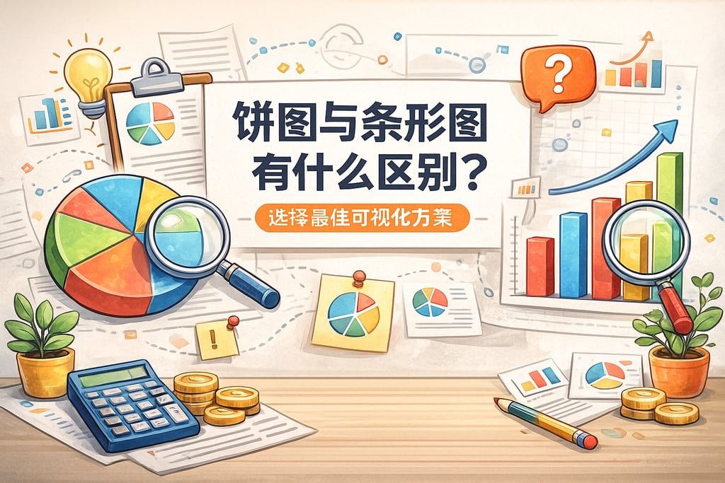 饼图与条形图区别在哪？选择最佳可视化方案