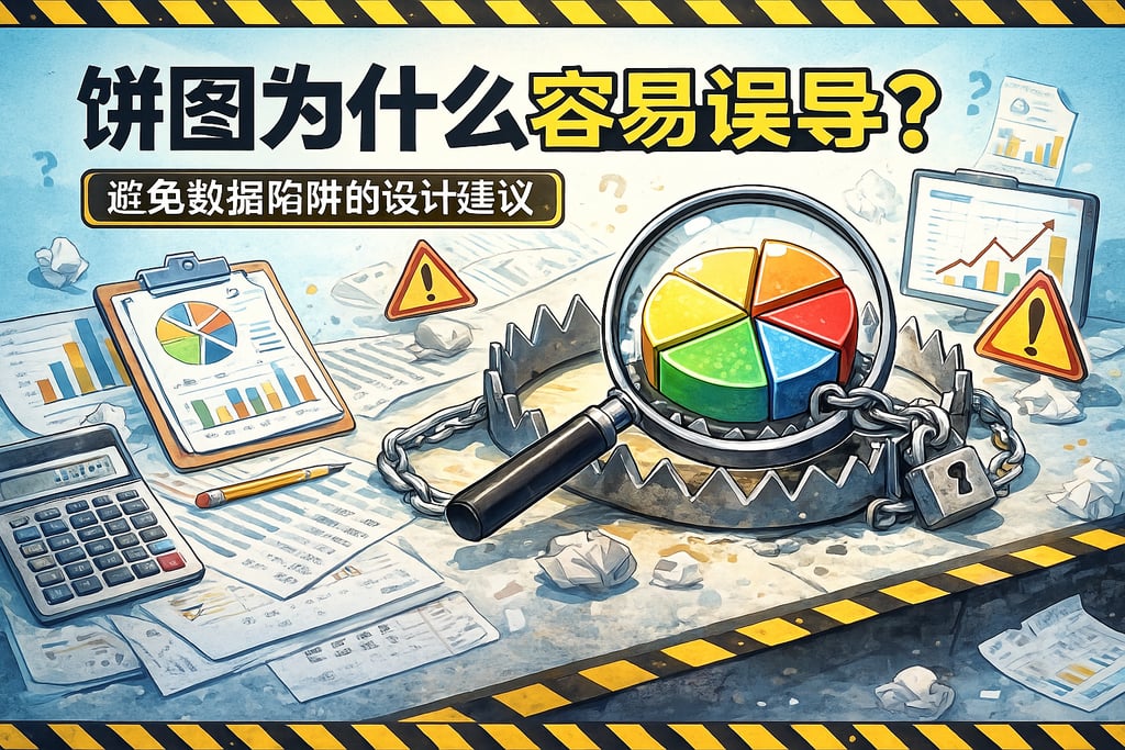 饼图为什么容易误导？避免数据陷阱的设计建议