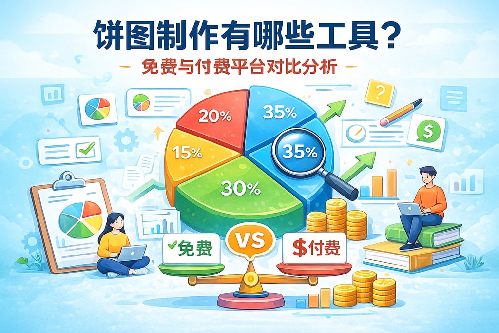 饼图制作有哪些工具？免费与付费平台对比分析