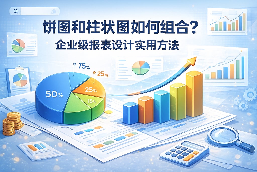 饼图和柱状图如何组合？企业级报表设计实用方法