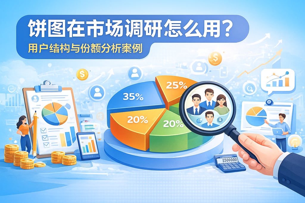 饼图在市场调研怎么用？用户结构与份额分析案例