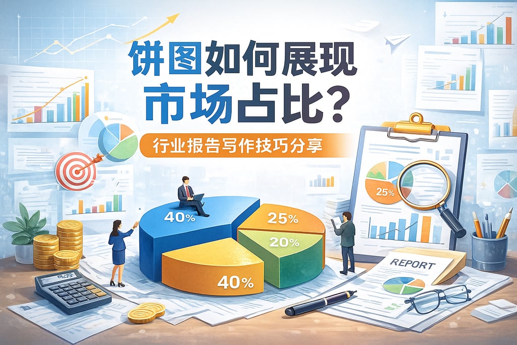 饼图如何展现市场占比？行业报告写作技巧分享