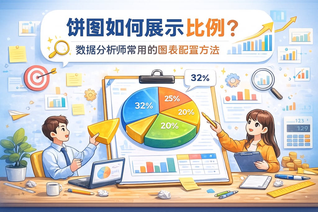 饼图如何展示比例？数据分析师常用的图表配置方法