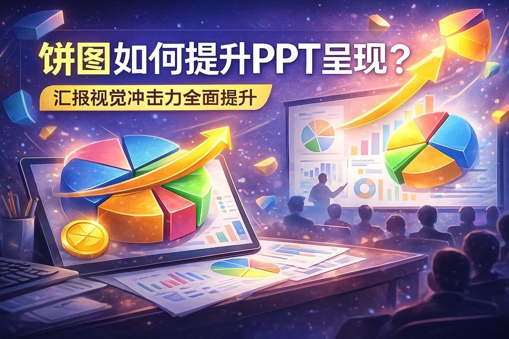 饼图如何提升PPT呈现？汇报视觉冲击力全面提升