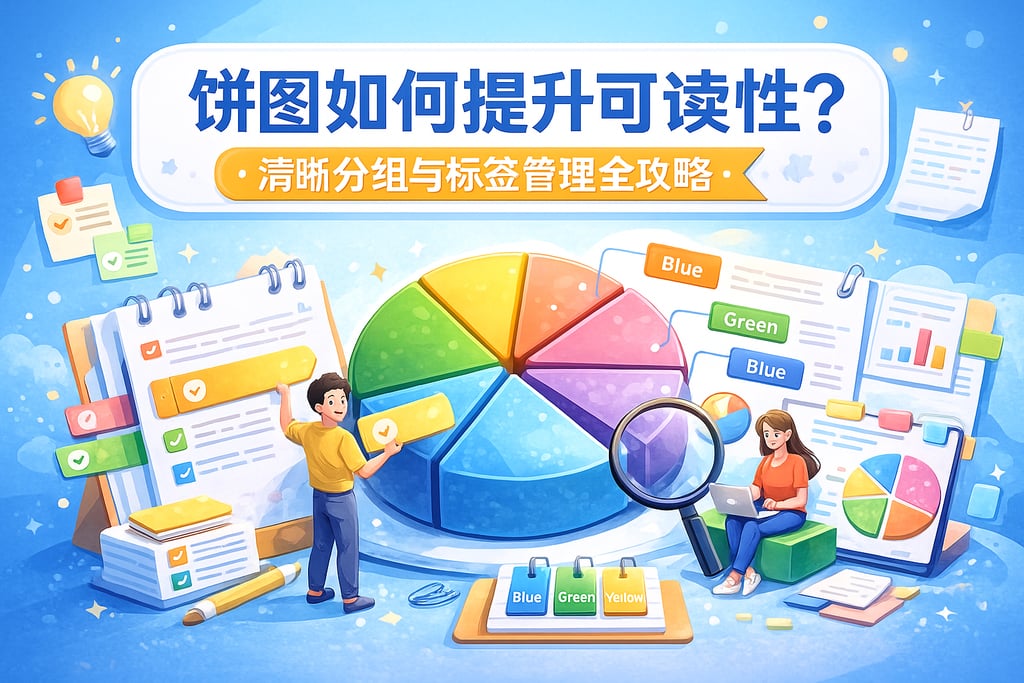 饼图如何提升可读性？清晰分组与标签管理全攻略