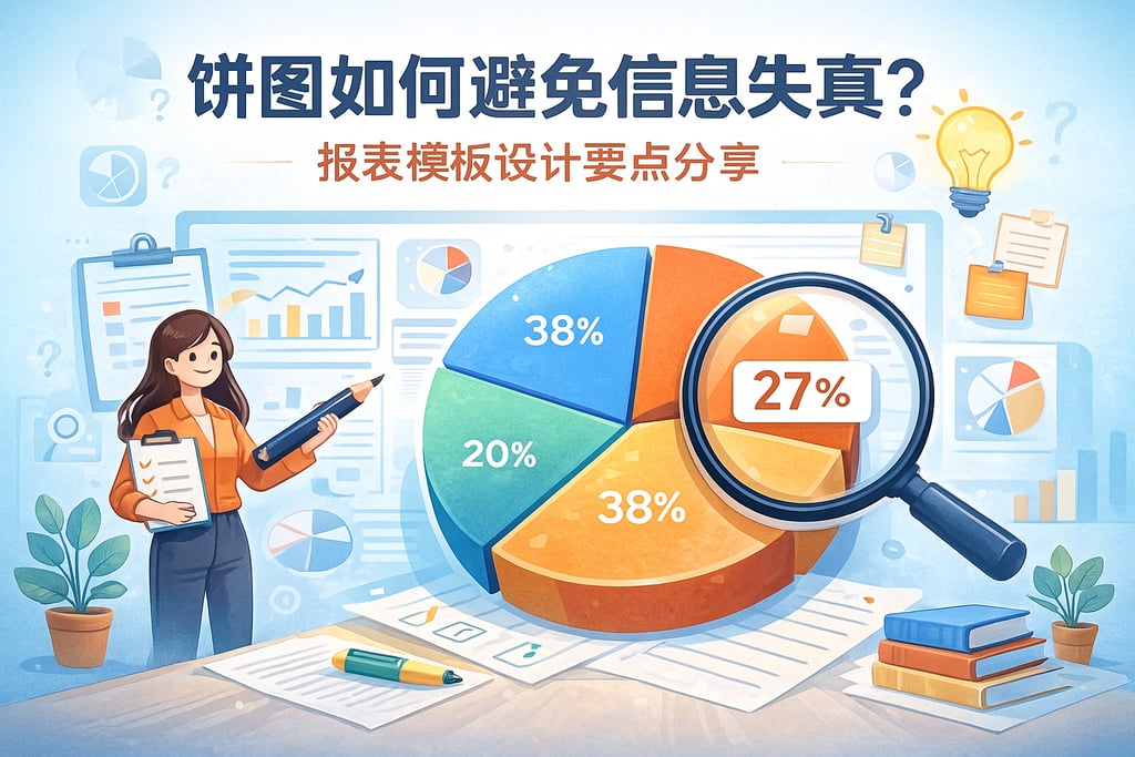 饼图如何避免信息失真？报表模板设计要点分享