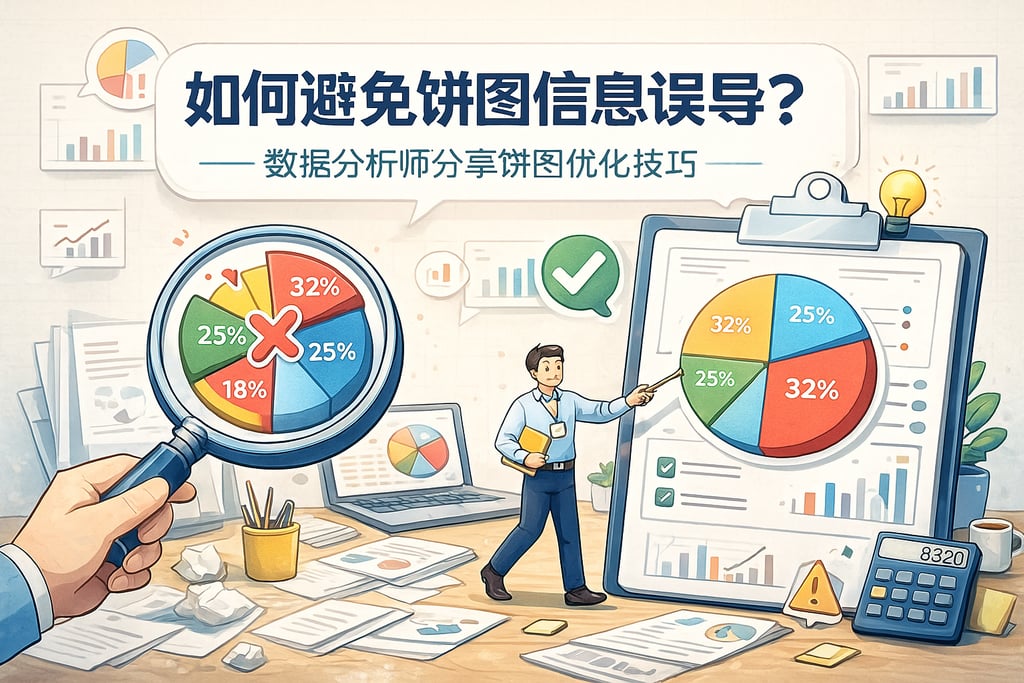 饼图如何避免信息误导？数据分析师分享饼图优化技巧