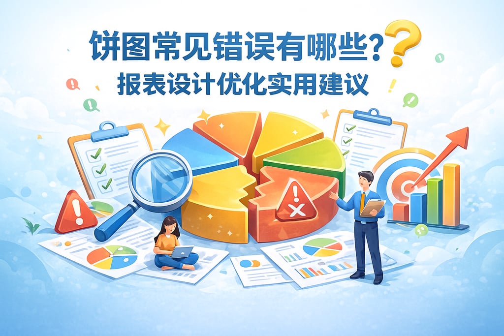 饼图常见错误有哪些？报表设计优化实用建议