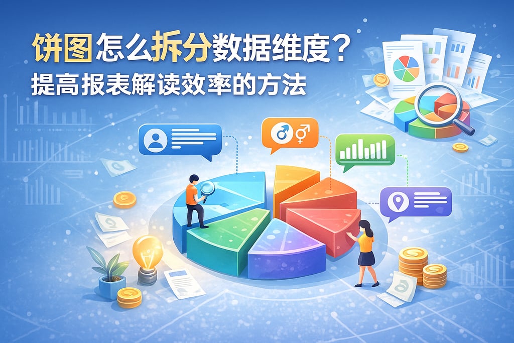 饼图怎么拆分数据维度？提升报表解读效率的方法