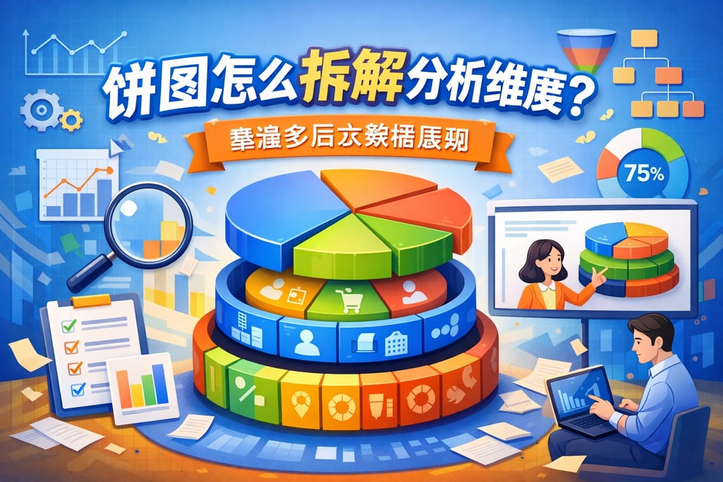 饼图怎么拆解分析维度？掌握多层次数据展现