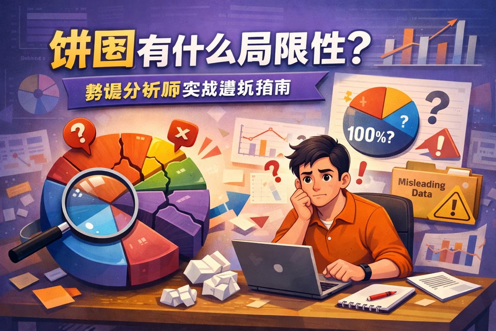 饼图有什么局限性？数据分析师实战避坑指南