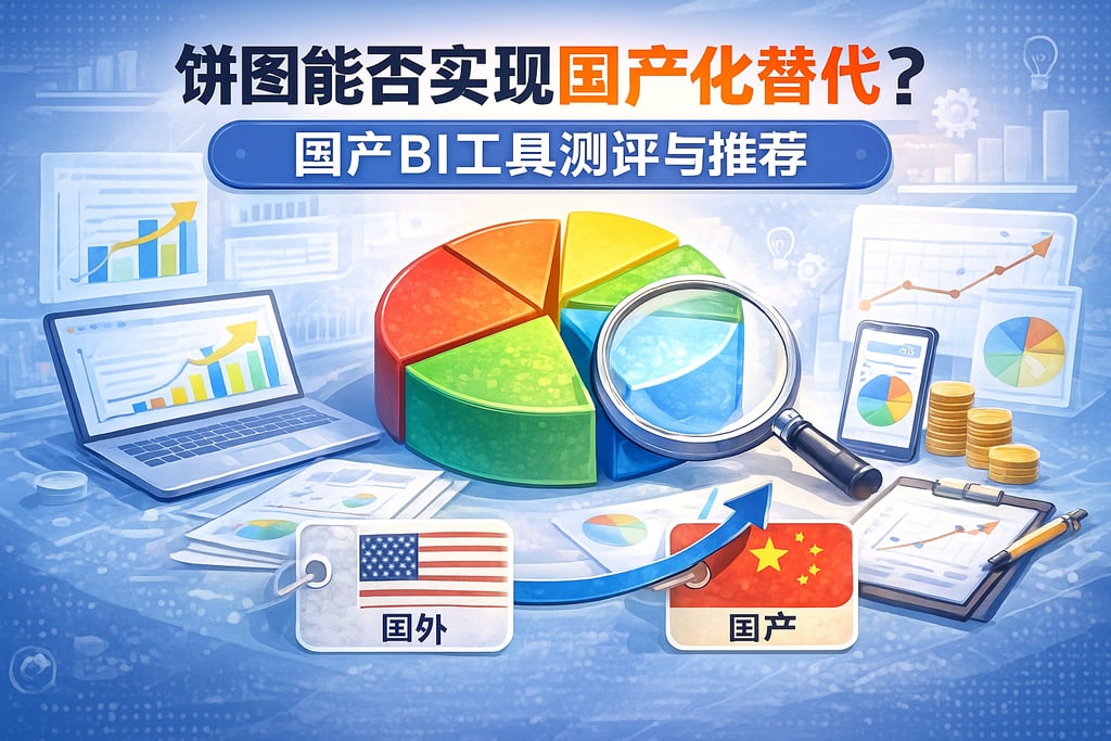 饼图能否实现国产化替代？国产BI工具测评与推荐