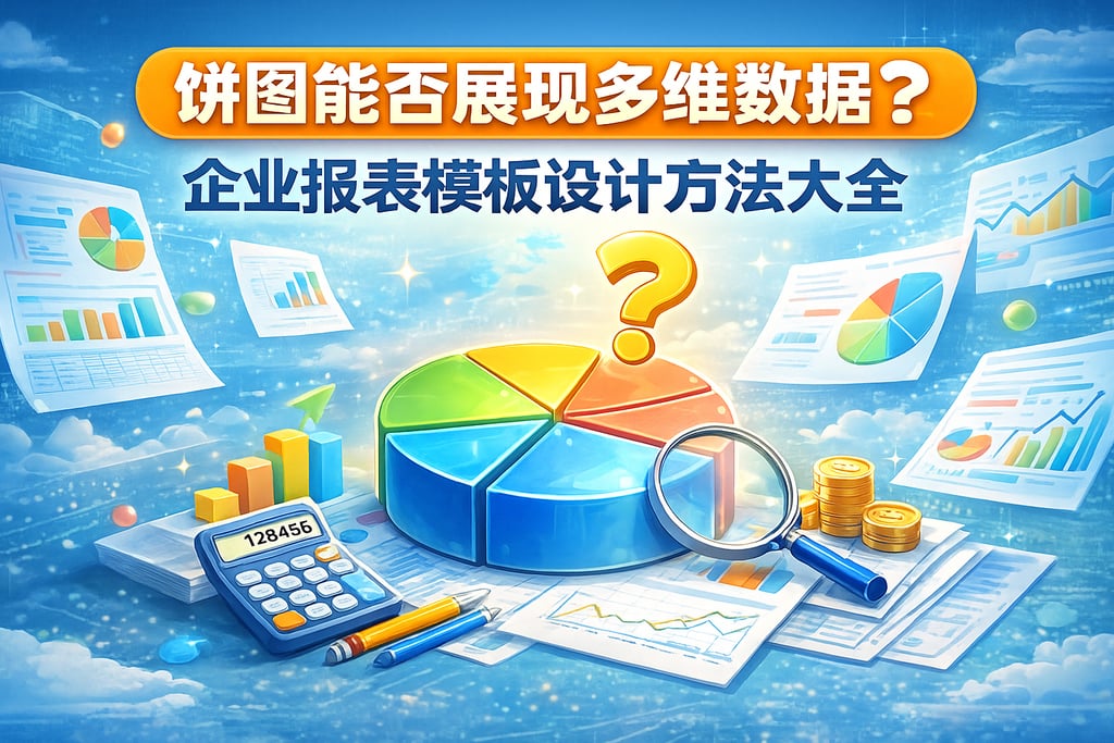 饼图能否展现多维数据？企业报表模板设计方法大全