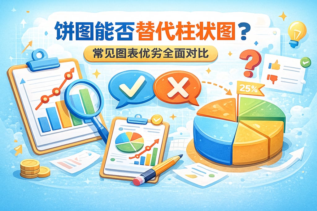 饼图能否替代柱状图？常见图表优劣全面对比