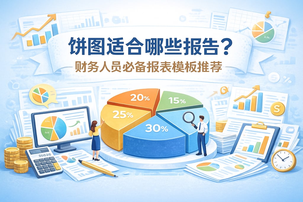饼图适合哪些报告？财务人员必备报表模板推荐