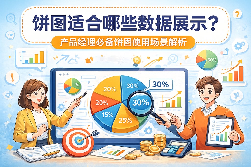 饼图适合哪些数据展示？产品经理必备饼图使用场景解析