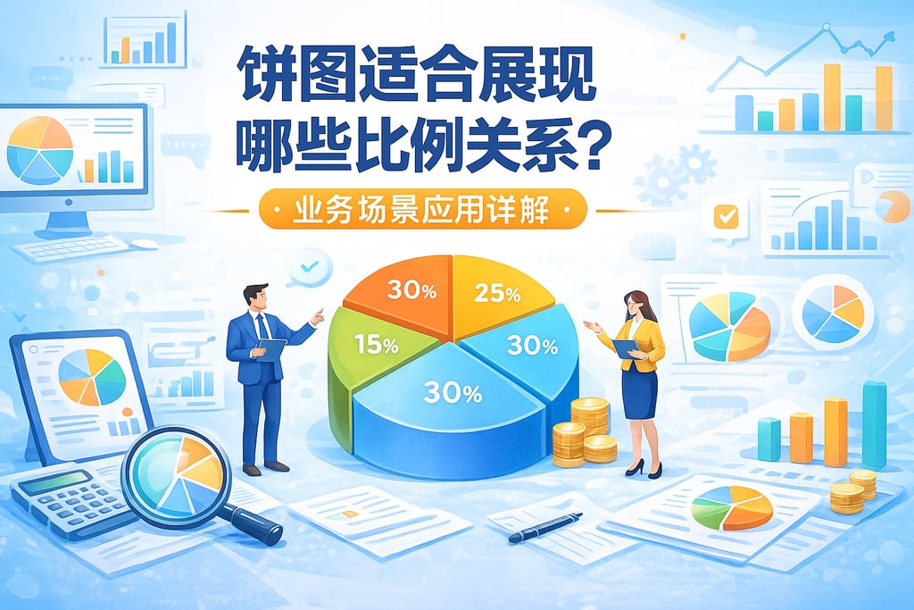 饼图适合展现哪些比例关系？业务场景应用详解