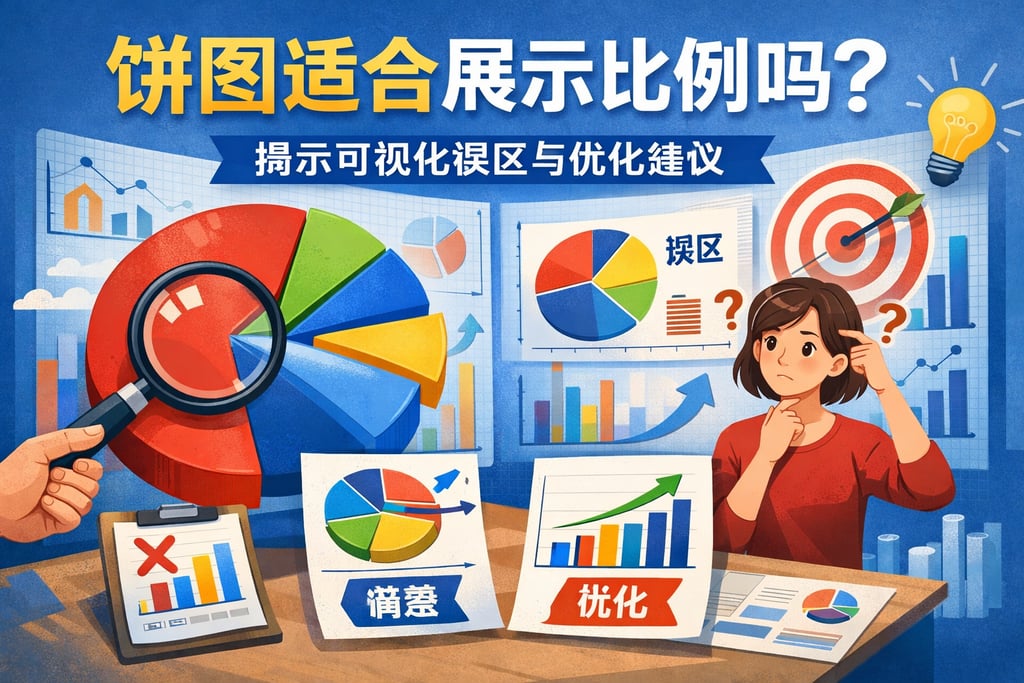 饼图适合展示比例吗？揭示可视化误区与优化建议