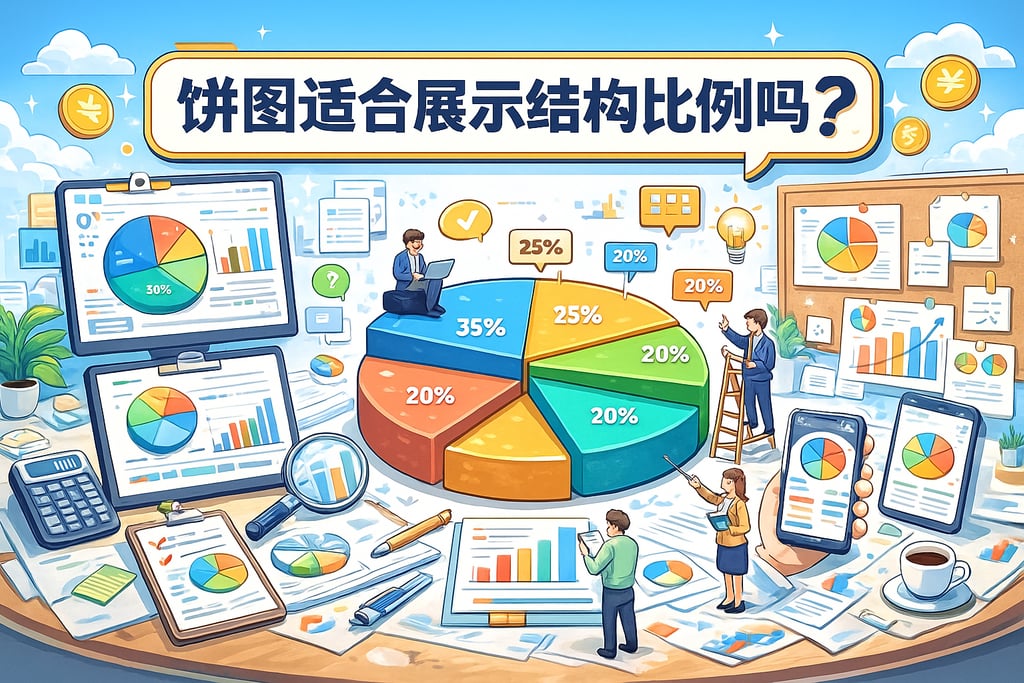 饼图适合展示结构比例吗？多场景数据表达全覆盖