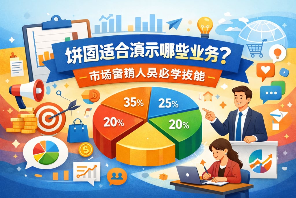 饼图适合演示哪些业务？市场营销人员必学技能