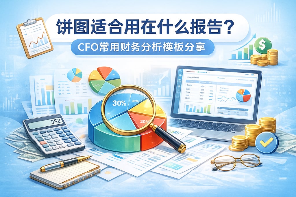 饼图适合用在什么报告？CFO常用财务分析模板分享