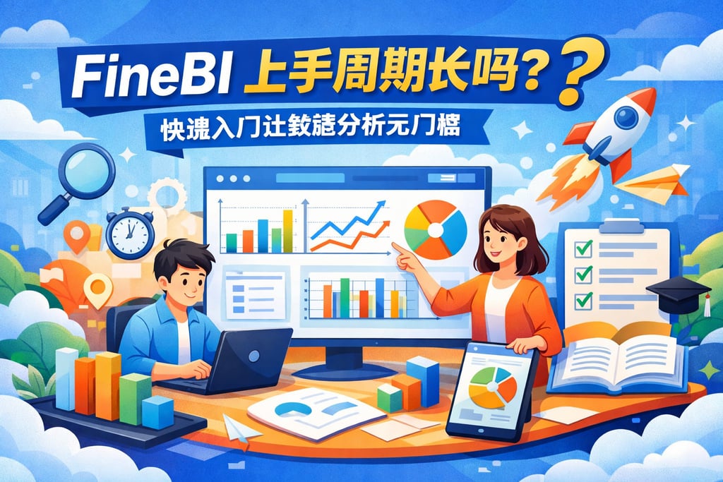 FineBI上手周期长吗？快速入门让数据分析无门槛