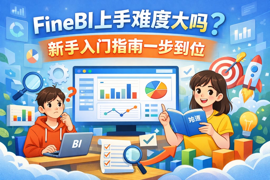 FineBI上手难度大吗？新手入门指南一步到位