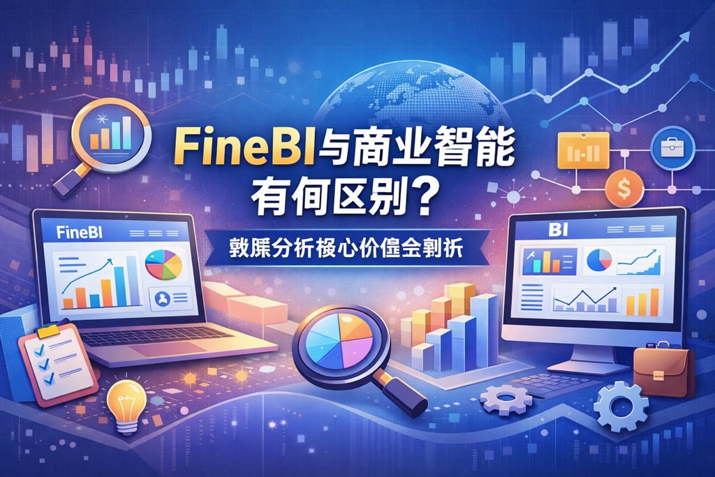 FineBI与商业智能有何区别？数据分析核心价值全剖析