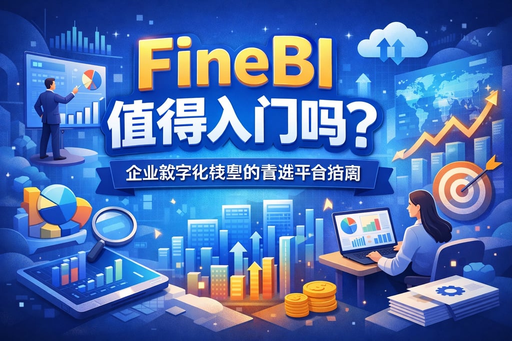 FineBI值得入门吗？企业数字化转型的首选平台指南