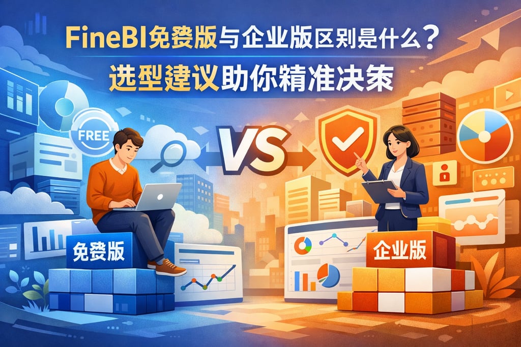 FineBI免费版与企业版区别是什么？选型建议助你精准决策