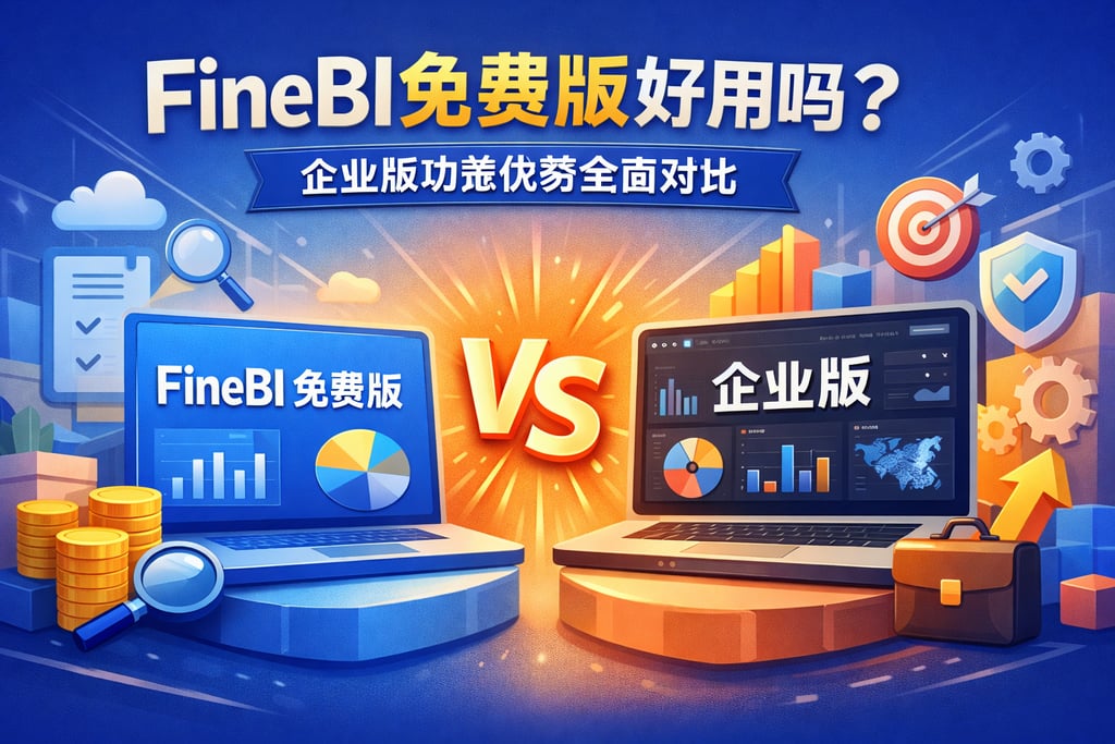 FineBI免费版好用吗？企业版功能优势全面对比