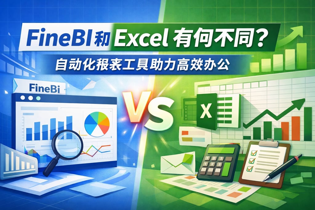FineBI和Excel有何不同？自动化报表工具助力高效办公