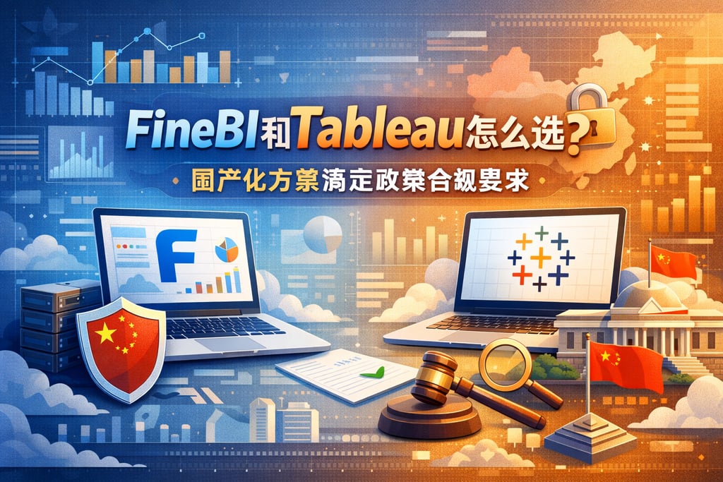 FineBI和Tableau怎么选？国产化方案满足政策合规要求