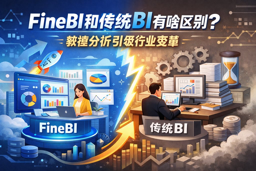 FineBI和传统BI有啥区别？敏捷分析引领行业变革