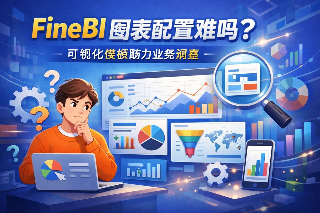 FineBI图表配置难吗？可视化模板助力业务洞察