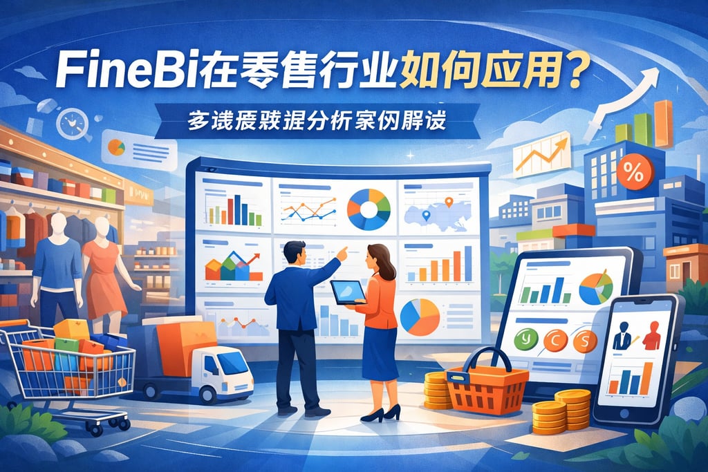 FineBI在零售行业如何应用？多维度数据分析案例解读