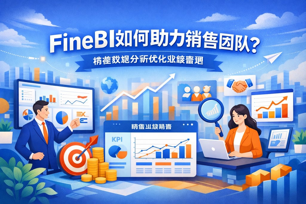 FineBI如何助力销售团队？精准数据分析优化业绩管理