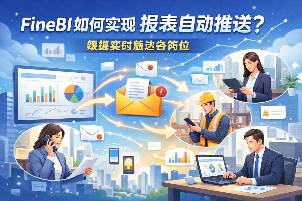 FineBI如何实现报表自动推送？数据实时触达各岗位