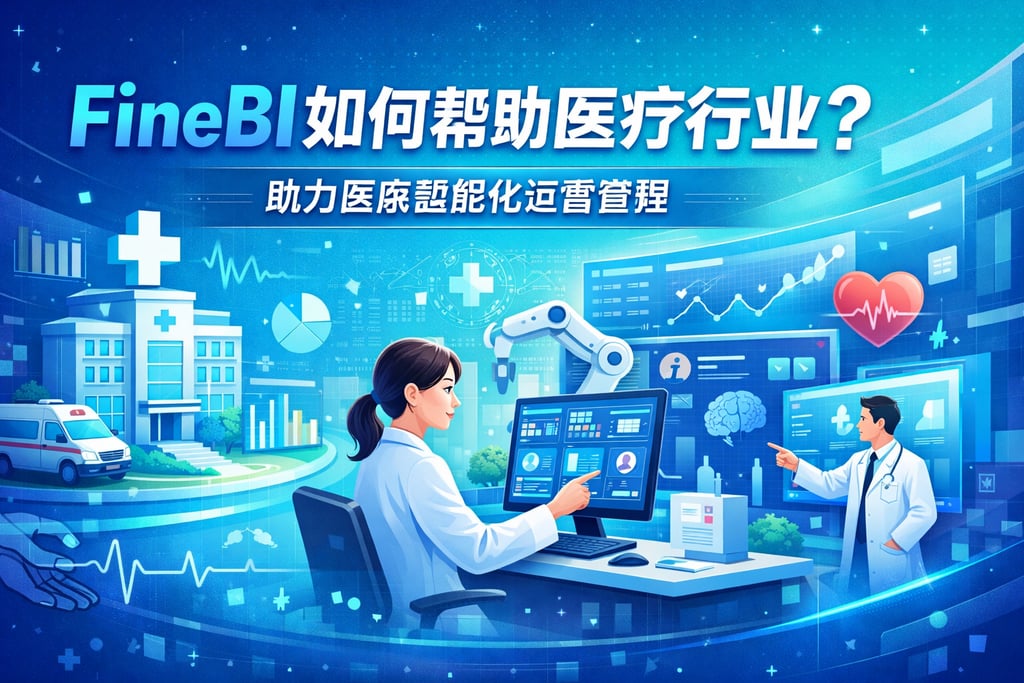 FineBI如何帮助医疗行业？助力医院智能化运营管理