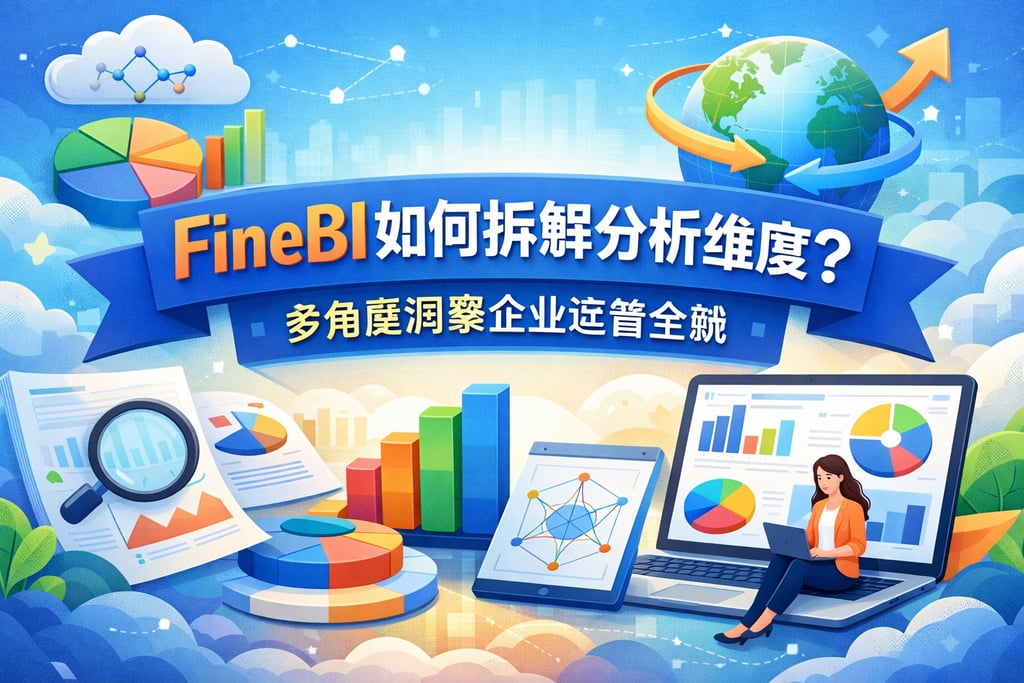 FineBI如何拆解分析维度？多角度洞察企业运营全貌