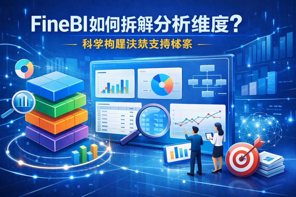 FineBI如何拆解分析维度？科学构建决策支持体系