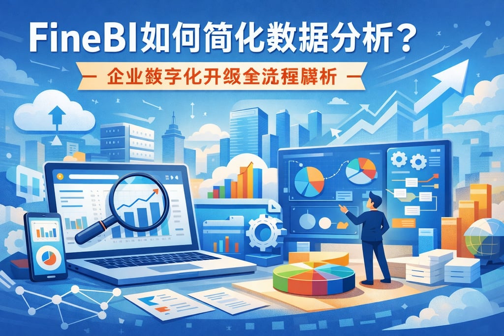 FineBI如何简化数据分析？企业数字化升级全流程解析