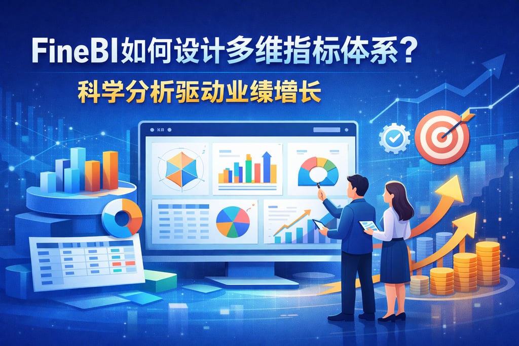 FineBI如何设计多维指标体系？科学分析驱动业绩增长