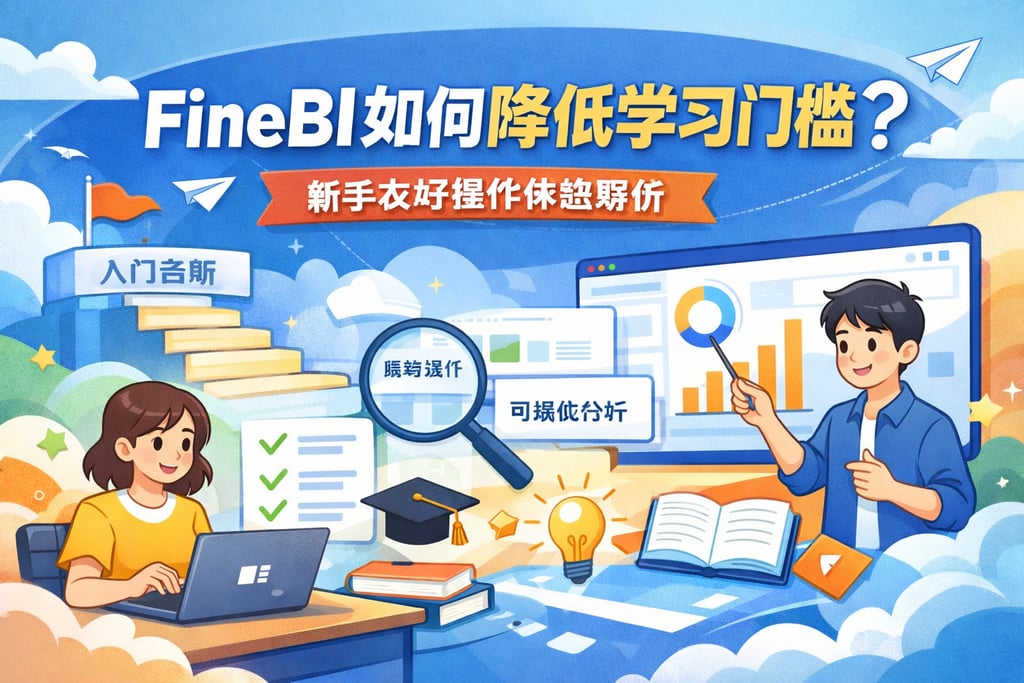 FineBI如何降低学习门槛？新手友好操作体验解析